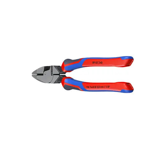 KNIPEX Linemans Pliers American Style 240mm Multi Component Grips 09 02 240 White Rose Tools