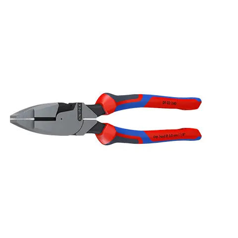 KNIPEX Linemans Pliers American Style 240mm Multi Component Grips 09 02 240 White Rose Tools