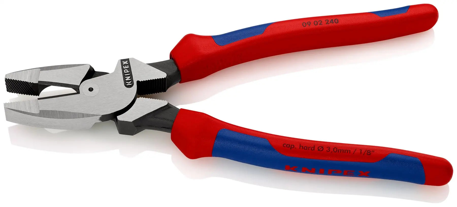 KNIPEX Linemans Pliers American Style 240mm VDE Multi Component Grips 09 08 240 SB White Rose Tools