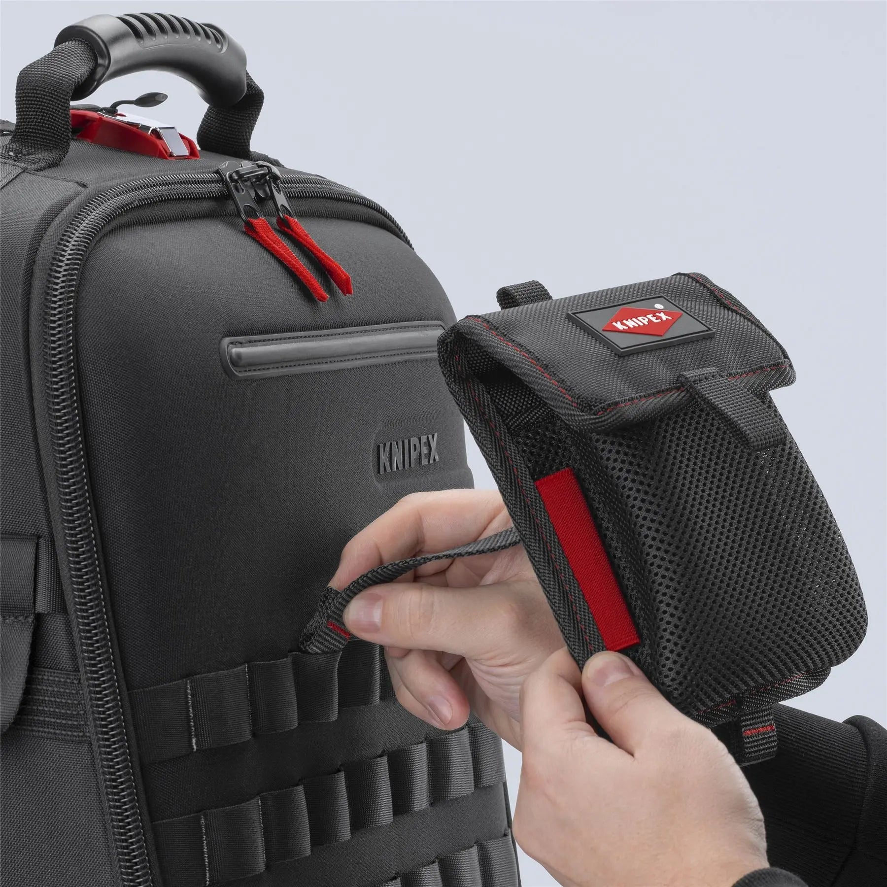 KNIPEX MOLLE Strap Pouch for 00 21 50 LE Modular X18 Backpack 00 19 50 LE White Rose Tools