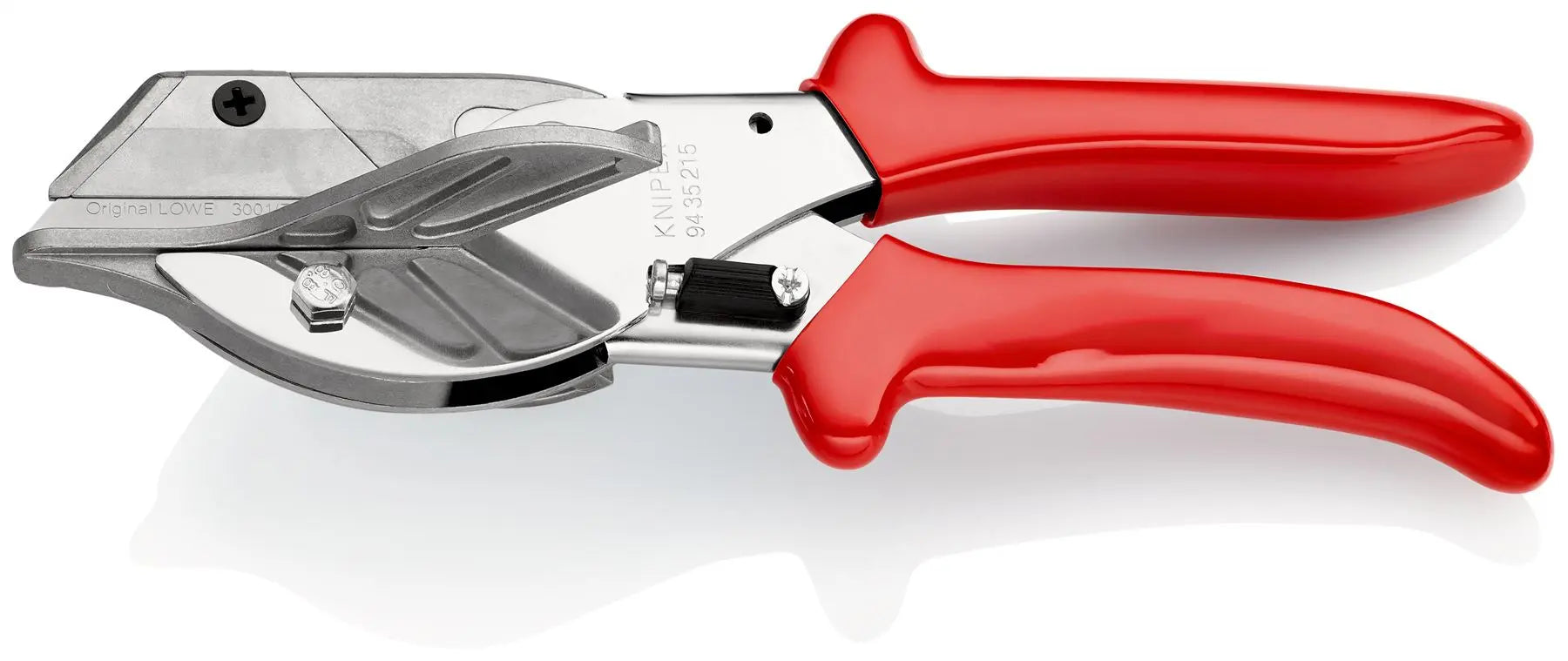 KNIPEX Mitre Shears Cutters for Plastic and Rubber Section 215mm Plastic Handles 94 35 215 White Rose Tools