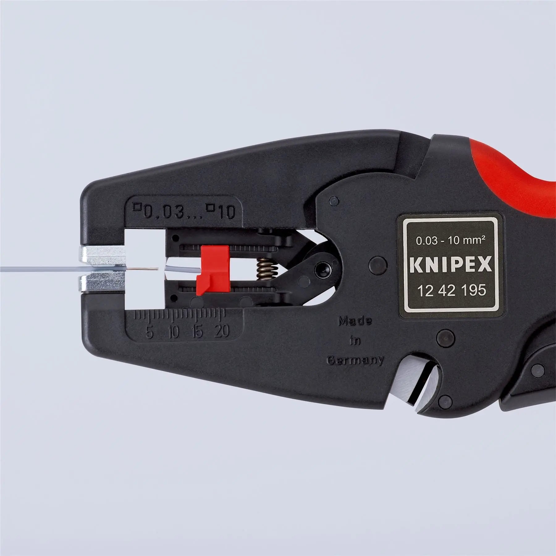 KNIPEX MultiStrip 10 Automatic Insulation Stripper 195mm Wire Stripping Pliers 12 42 195 SB White Rose Tools