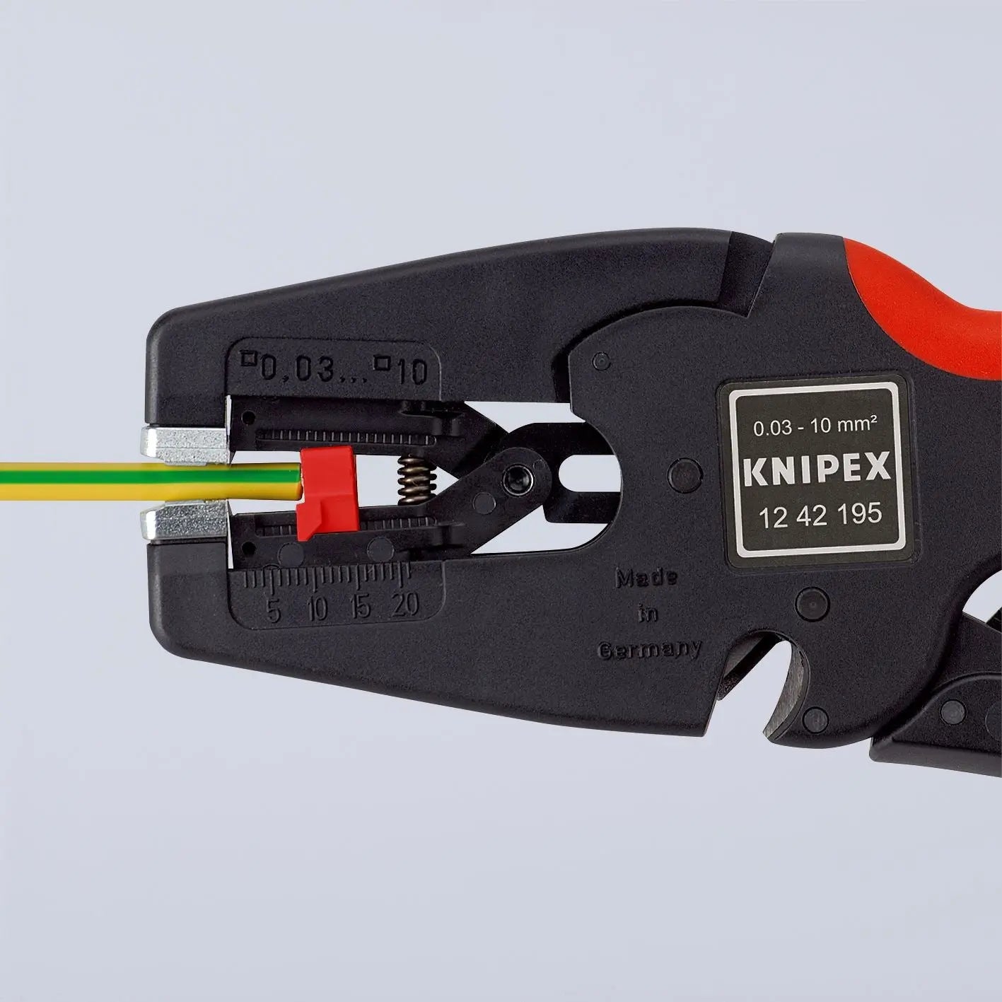 KNIPEX MultiStrip 10 Automatic Insulation Stripper 195mm Wire Stripping Pliers 12 42 195 SB White Rose Tools