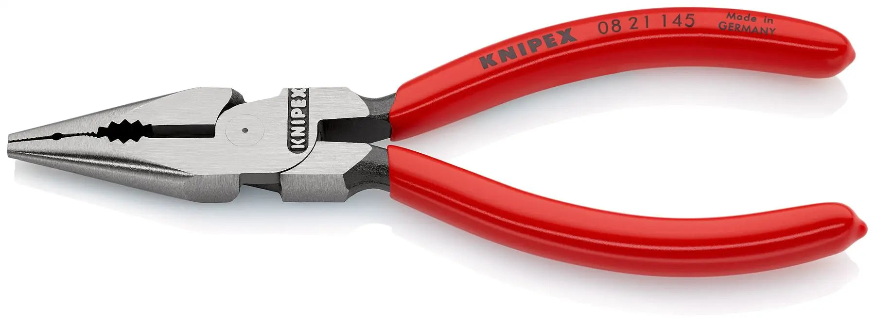 KNIPEX Needle Nose Combination Pliers 145mm Plastic Coated 08 21 145 White Rose Tools