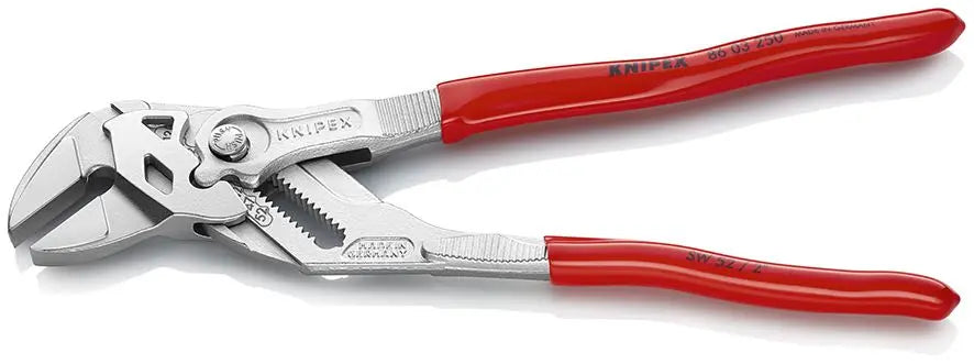 KNIPEX Pliers Wrench Slip Joint Plier 250mm Chrome Plastic Coated Handles 86 03 250 SB White Rose Tools