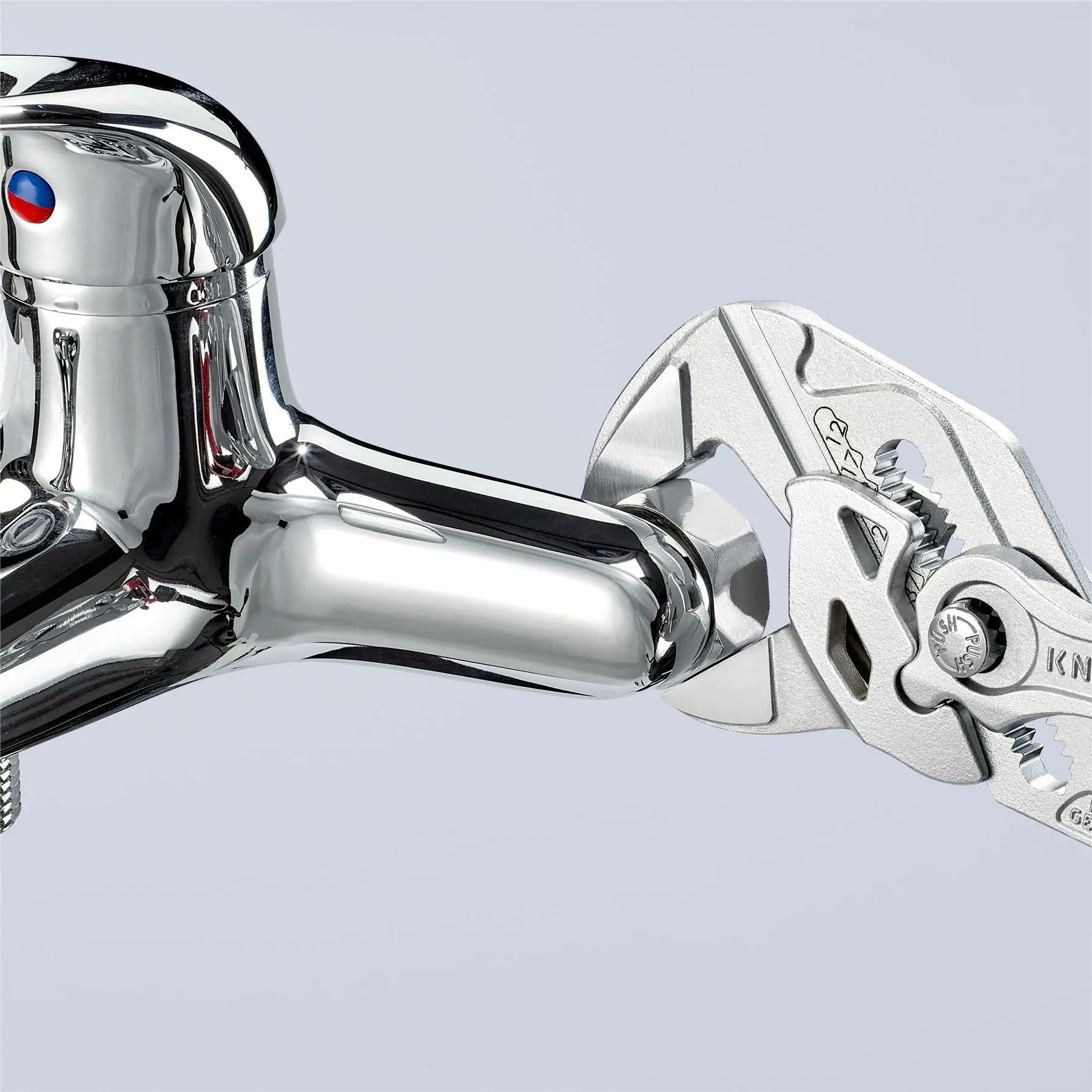 KNIPEX Pliers Wrench Slip Joint Plier 250mm Chrome Plastic Coated Handles 86 03 250 SB White Rose Tools