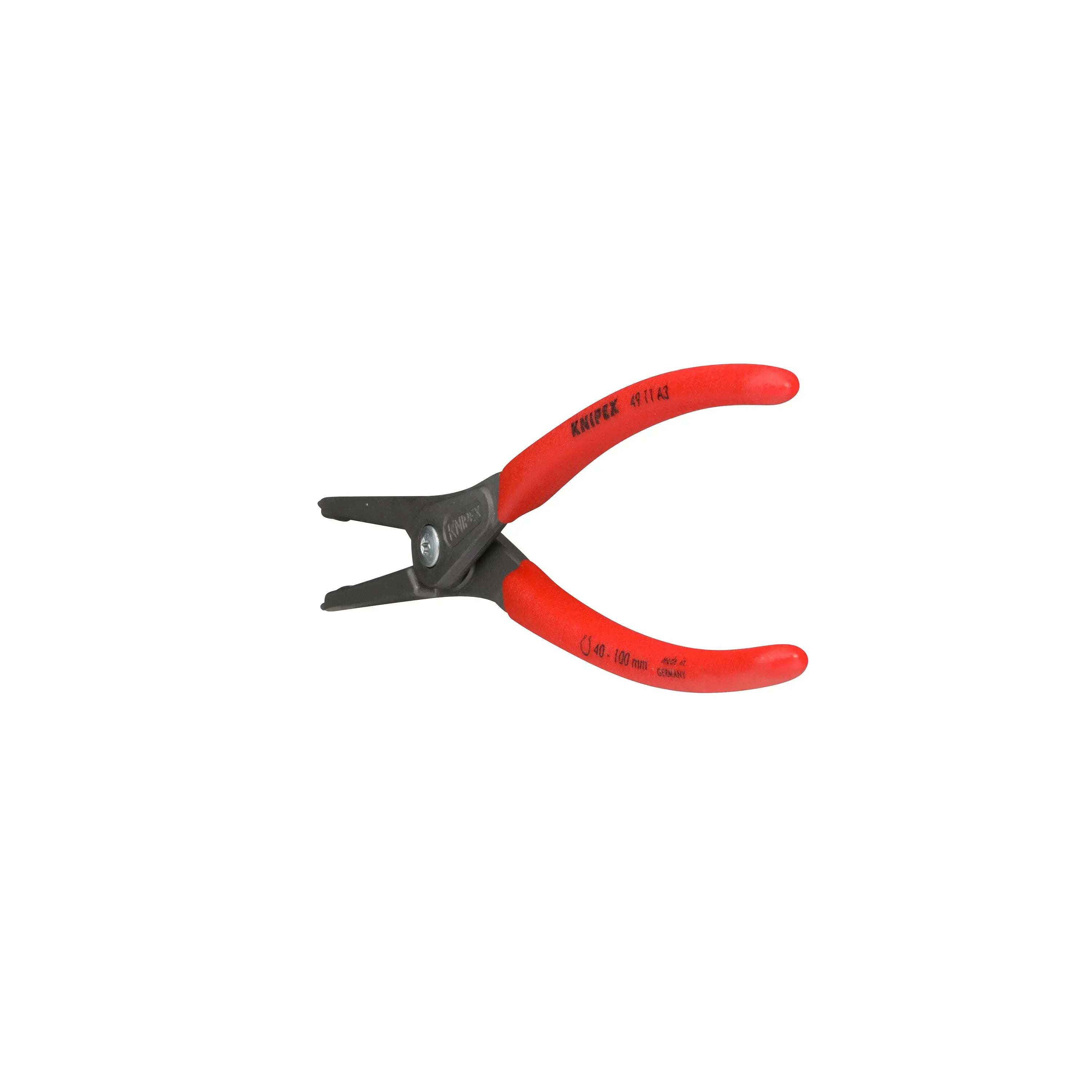 KNIPEX Precision Circlip Pliers for External Circlips on Shafts 225mm 2.3mm Diameter Tips 49 11 A3 White Rose Tools