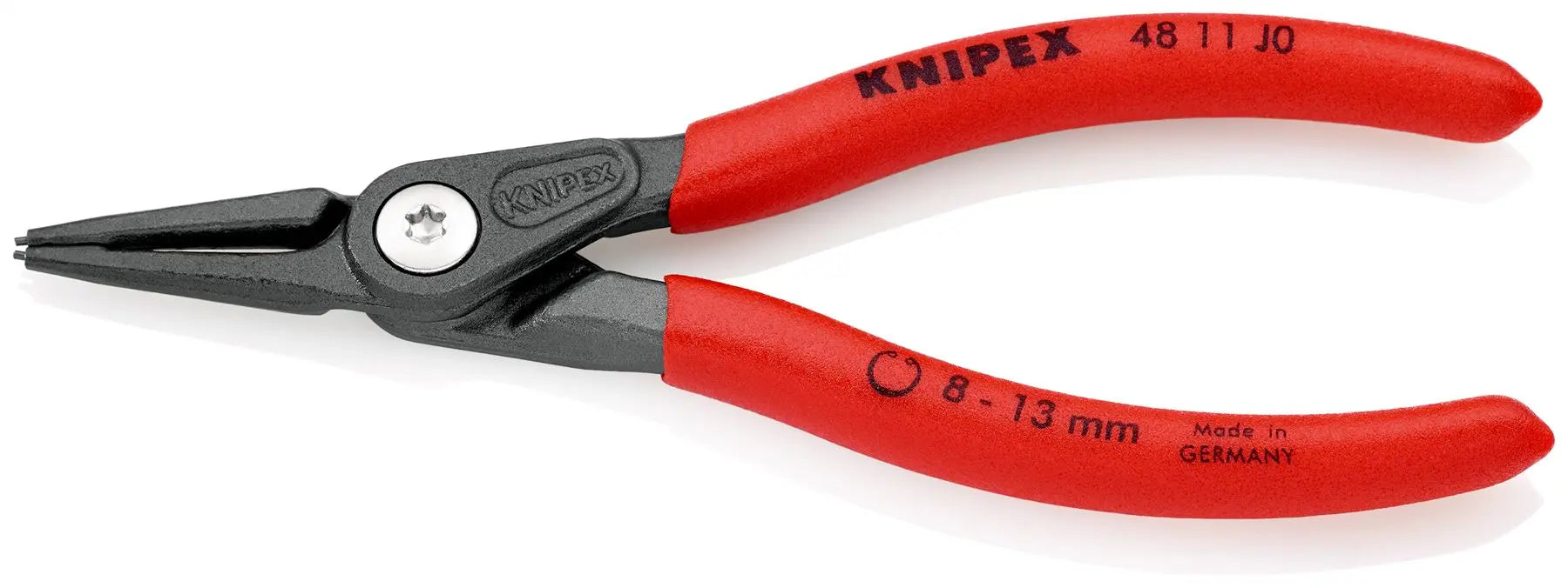 KNIPEX Precision Circlip Pliers for Internal Circlips in Bore Holes 140mm 0.9mm Diameter Tips 40 11 J0 White Rose Tools