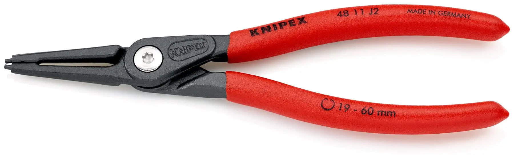 KNIPEX Precision Circlip Pliers for Internal Circlips in Bore Holes 180mm 1.8mm Diameter Tips 40 11 J2 White Rose Tools