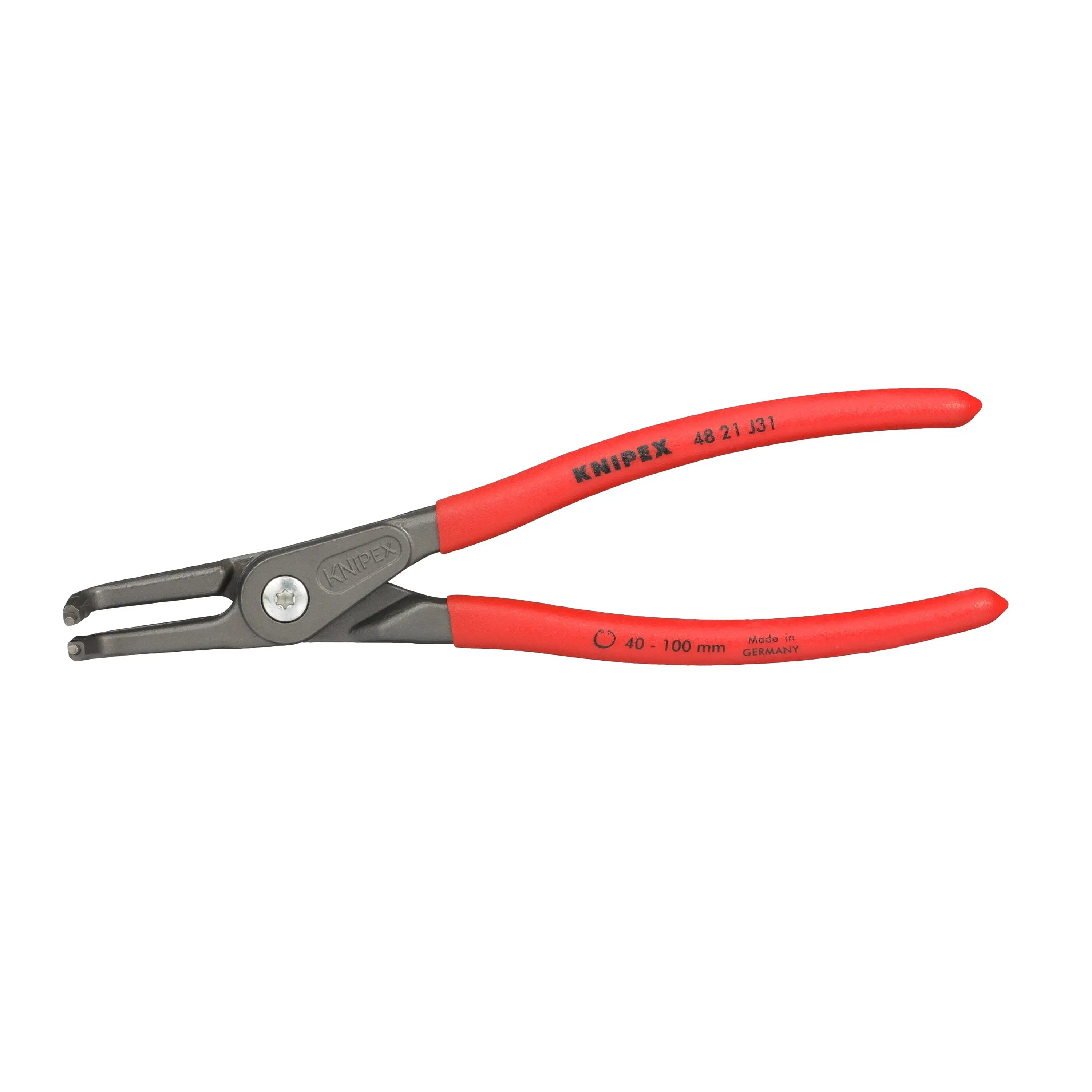 KNIPEX Precision Circlip Pliers for Internal Circlips in Bore Holes 90° Angled 210mm 2.3mm Diameter Tips 40 21 J31 White Rose Tools