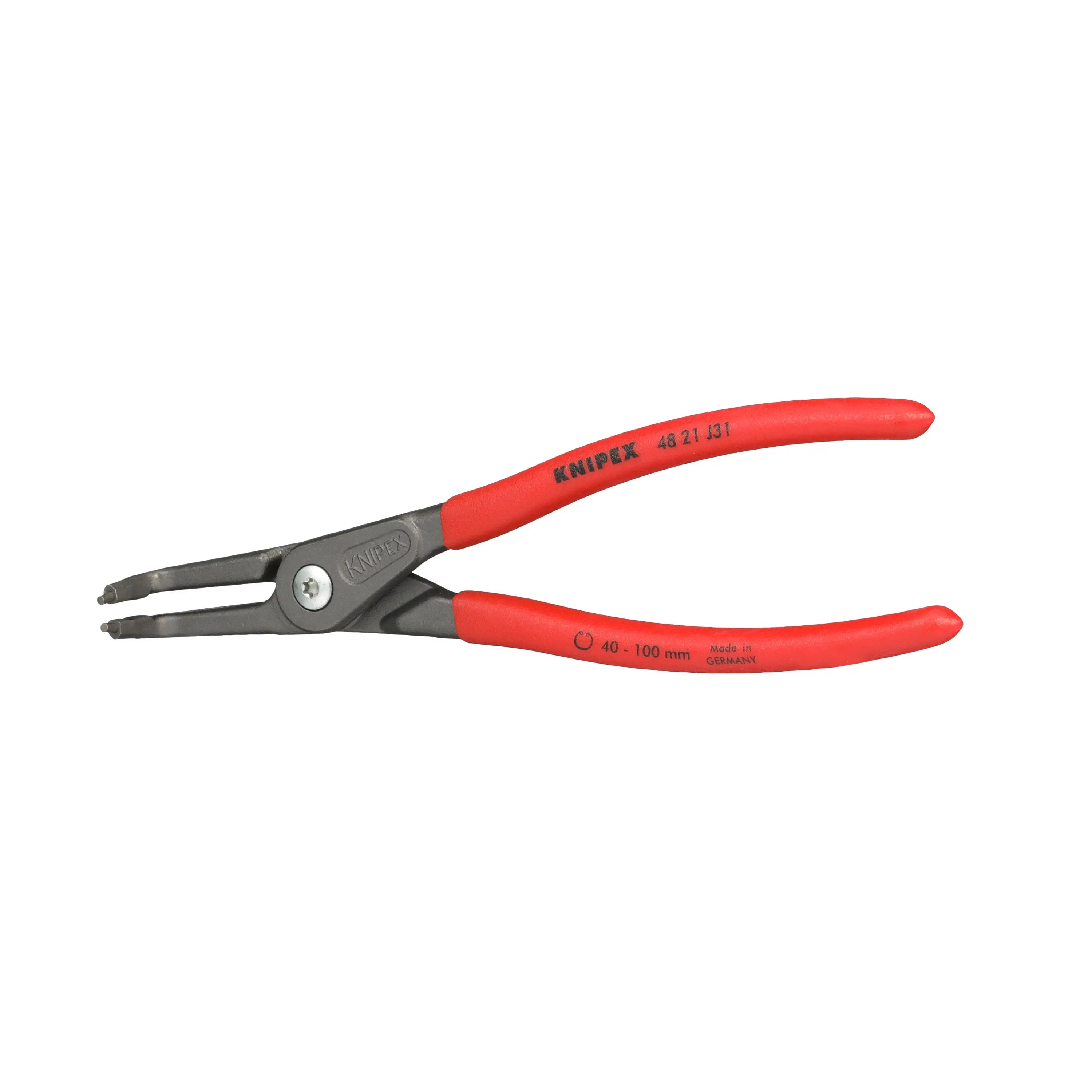 KNIPEX Precision Circlip Pliers for Internal Circlips in Bore Holes 90° Angled 210mm 2.3mm Diameter Tips 40 21 J31 White Rose Tools