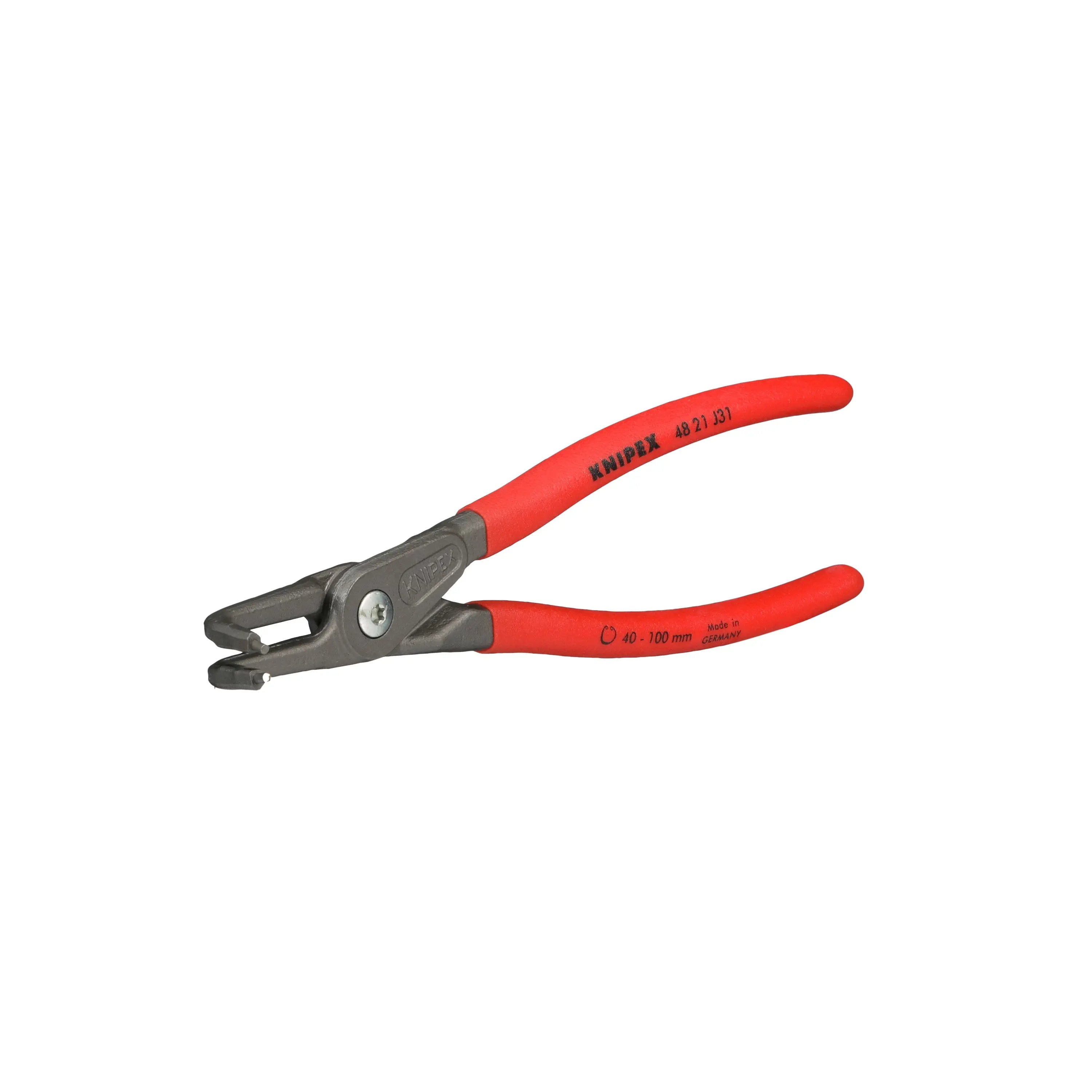 KNIPEX Precision Circlip Pliers for Internal Circlips in Bore Holes 90° Angled 210mm 2.3mm Diameter Tips 40 21 J31 White Rose Tools