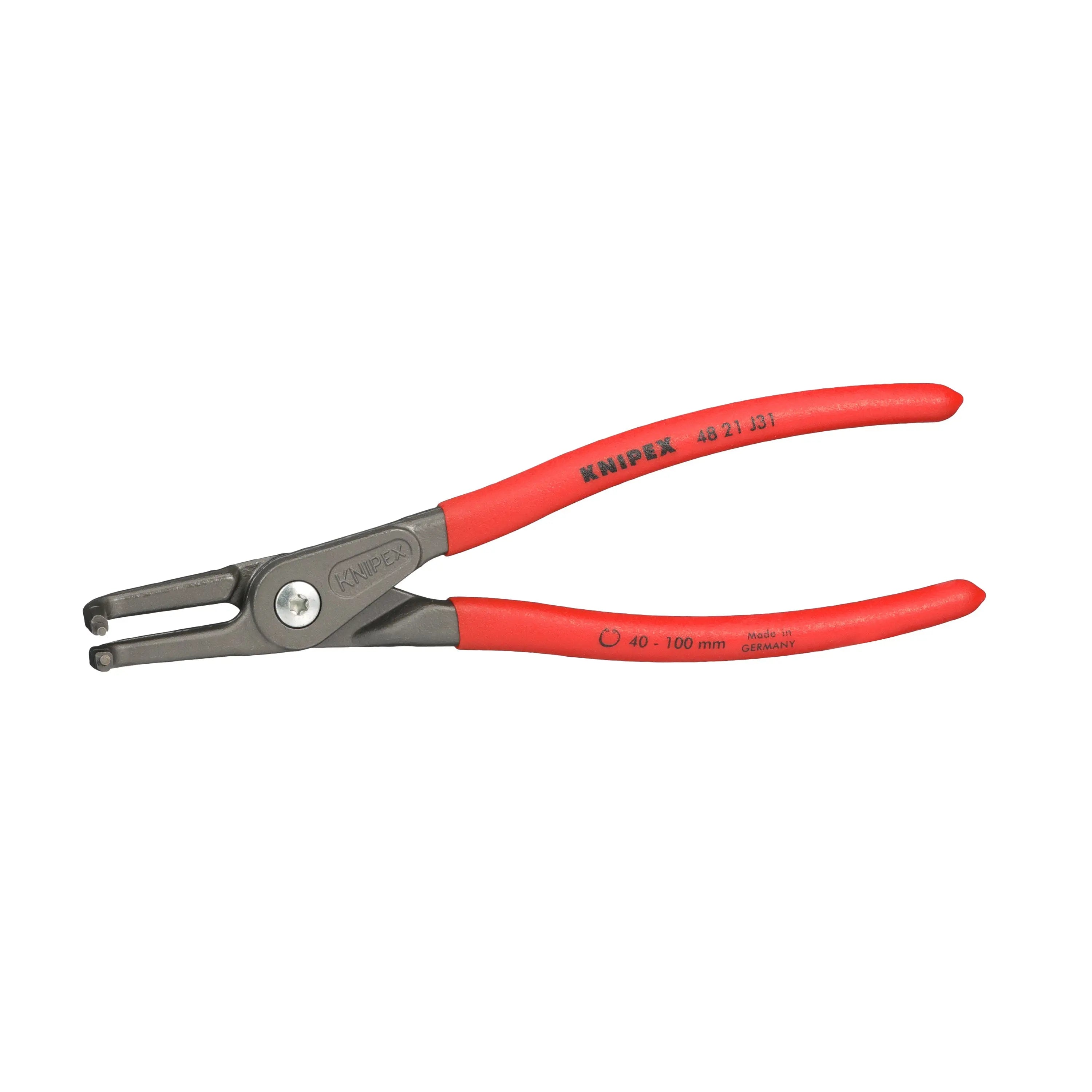 KNIPEX Precision Circlip Pliers for Internal Circlips in Bore Holes 90° Angled 210mm 2.3mm Diameter Tips 40 21 J31 White Rose Tools