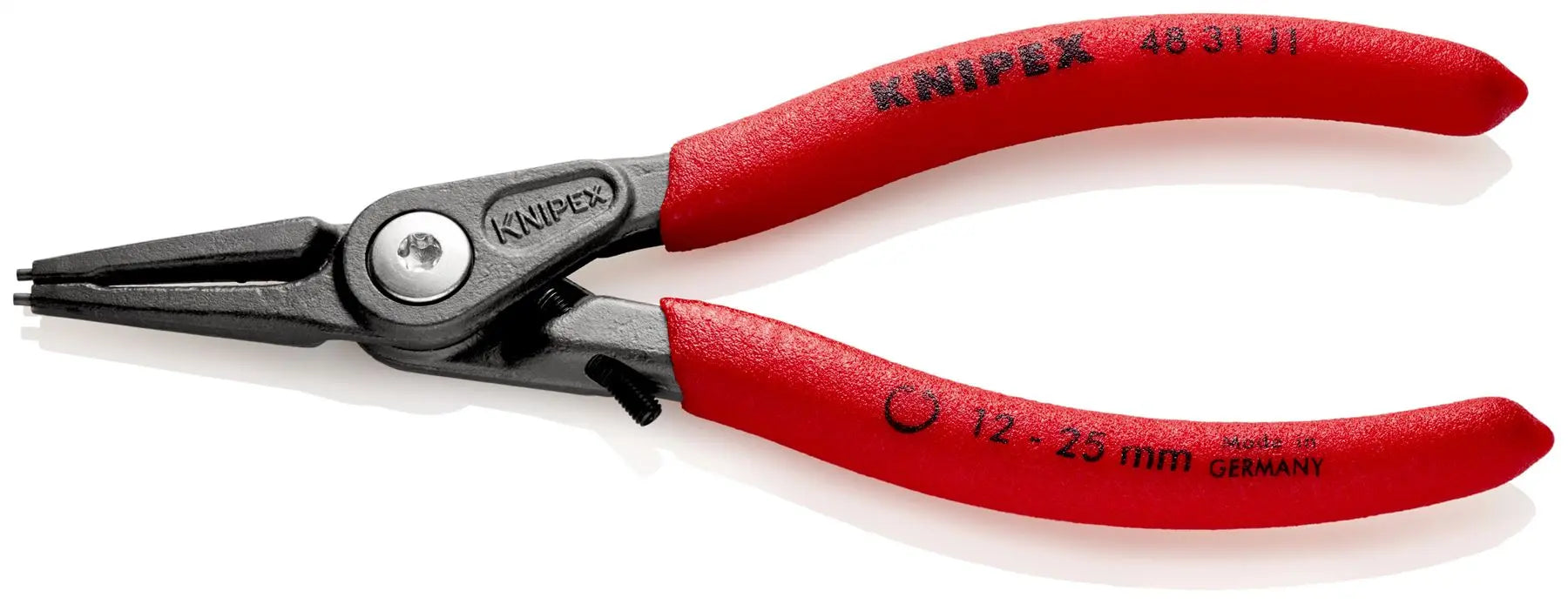 KNIPEX Precision Circlip Pliers for Internal Circlips in Bore Holes with Overexpansion Guard 140mm 48 31 J1 White Rose Tools