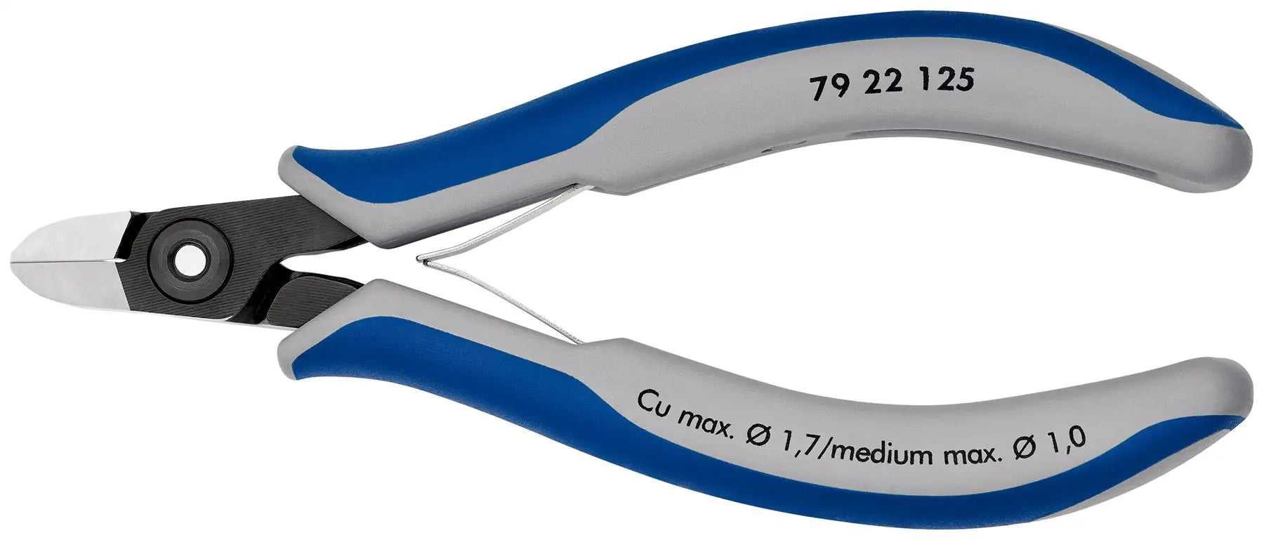 KNIPEX Precision Electronics Diagonal Cutter Cutting Pliers 125mm Multi Component Grips 79 22 125 White Rose Tools