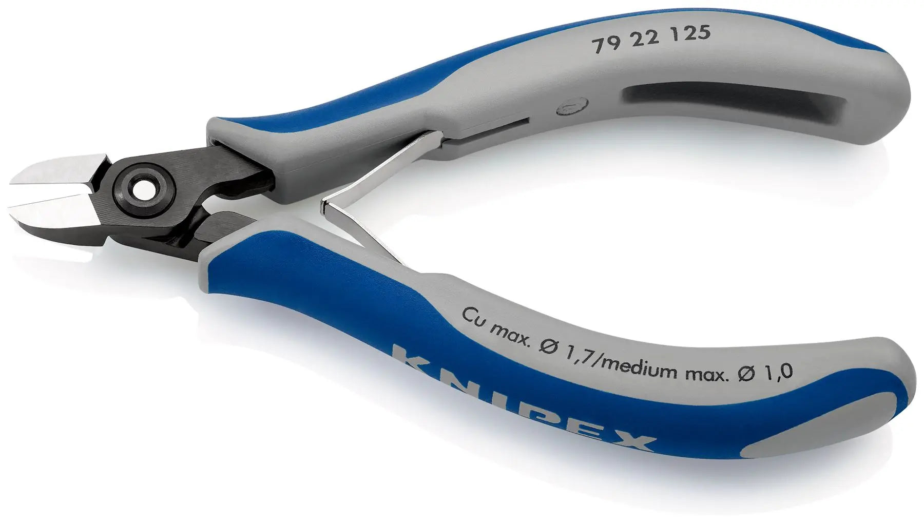 KNIPEX Precision Electronics Diagonal Cutter Cutting Pliers 125mm Multi Component Grips 79 22 125 White Rose Tools