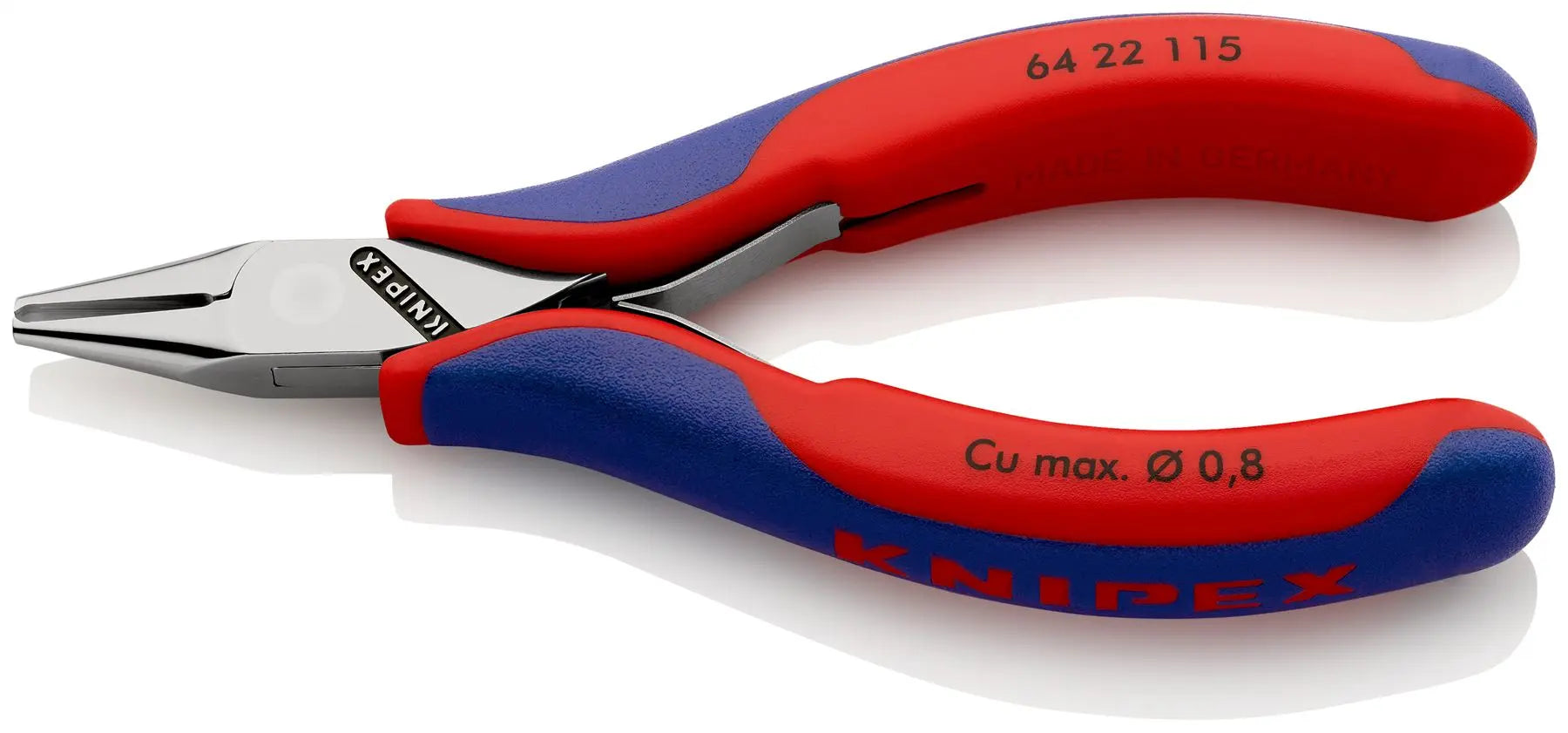 KNIPEX Precision Electronics End Cutting Nipper Pliers 115mm Multi Component Grips 64 22 115 White Rose Tools
