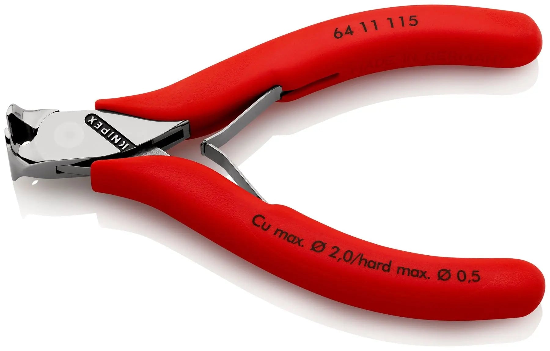 KNIPEX Precision Electronics End Cutting Nipper Pliers 115mm Plastic Coated 64 11 115 White Rose Tools