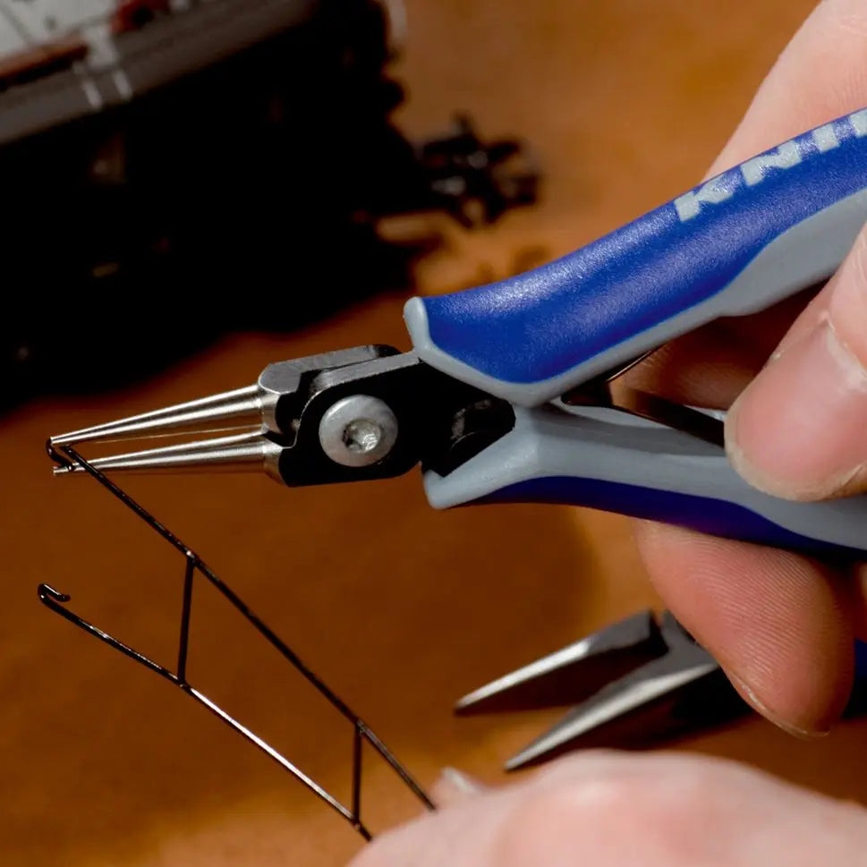 KNIPEX Precision Electronics Gripping Pliers 130mm Multi Component Grips 34 32 130 White Rose Tools