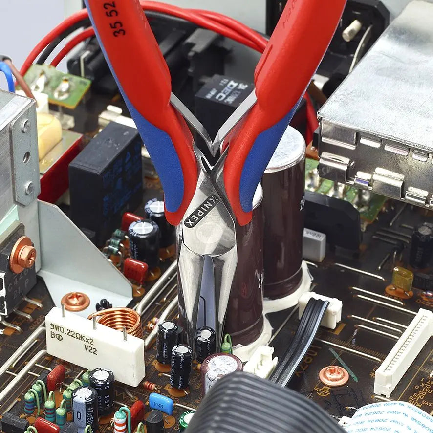 KNIPEX Precision Electronics Gripping Pliers 145mm Multi Component Grips 35 52 145 White Rose Tools