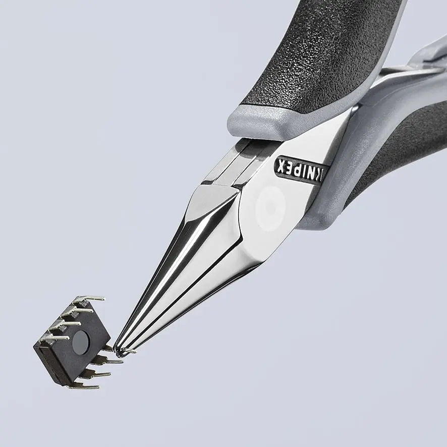 KNIPEX Precision Electronics Gripping Pliers ESD 115mm Black/Grey Multi Component Grips 35 22 115 ESD White Rose Tools