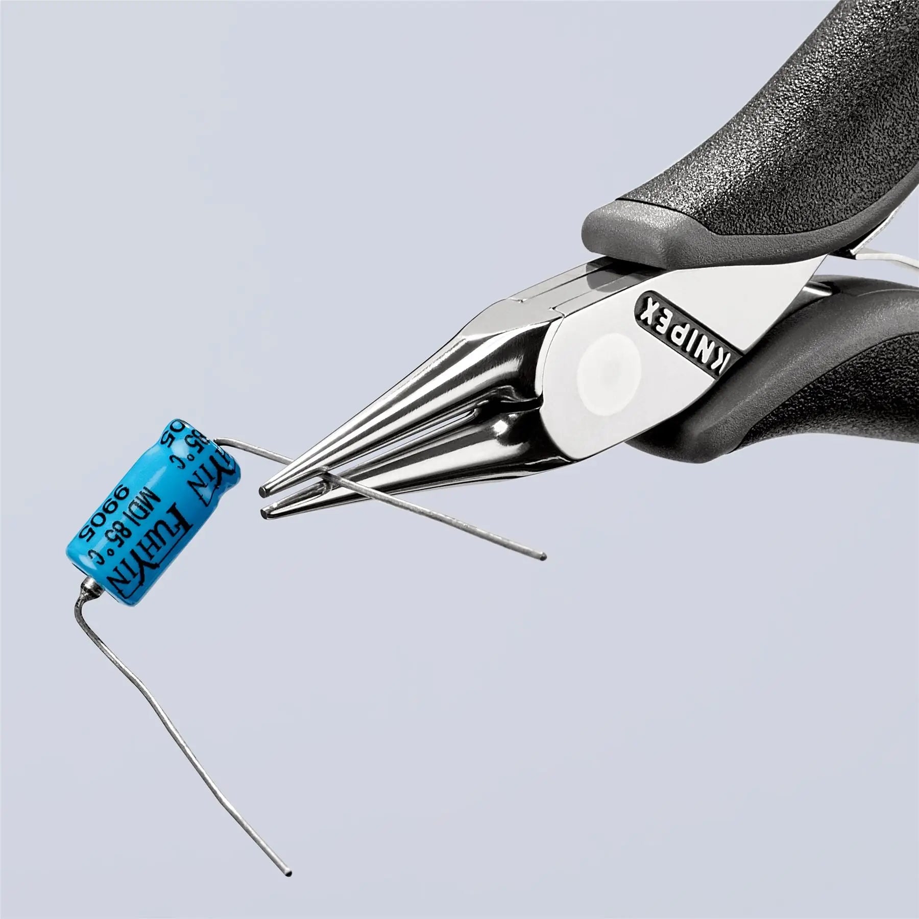 KNIPEX Precision Electronics Gripping Pliers ESD 115mm Black/Grey Multi Component Grips 35 32 115 ESD White Rose Tools