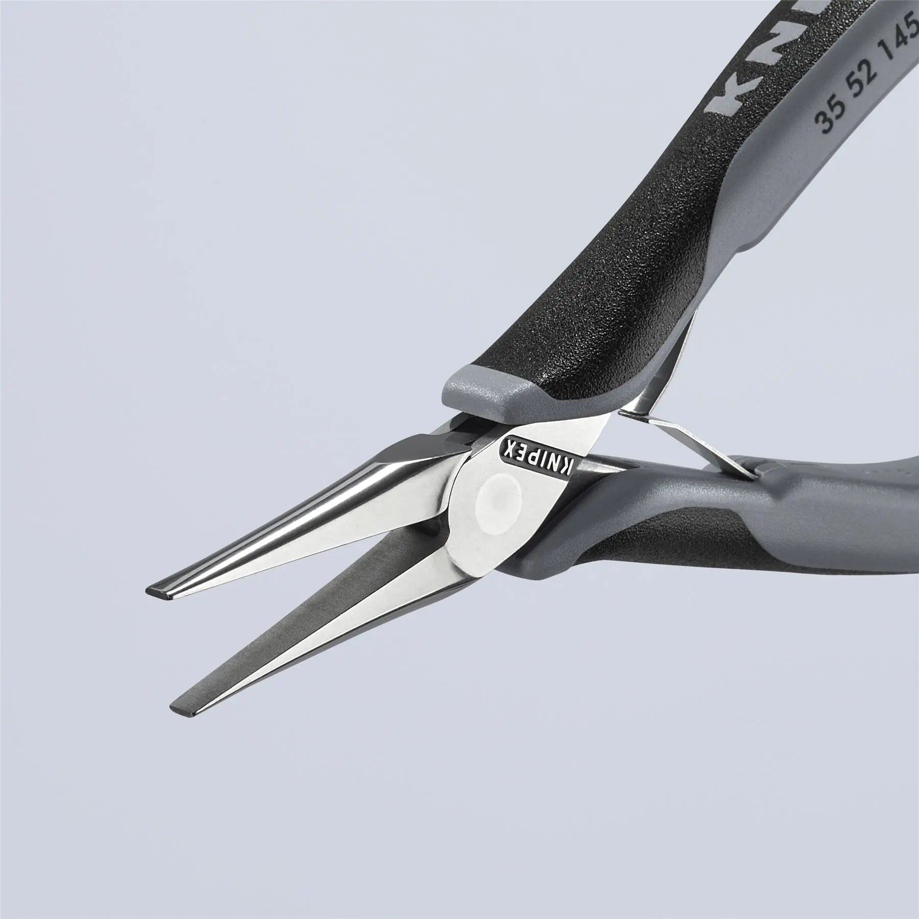 KNIPEX Precision Electronics Gripping Pliers ESD 145mm Black/Grey Multi Component Grips 35 52 145 ESD White Rose Tools