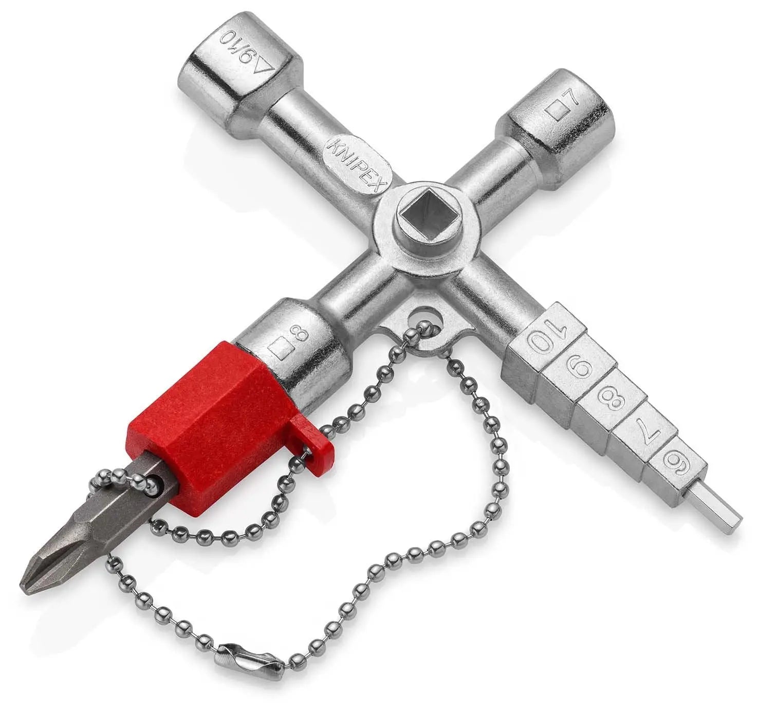 KNIPEX Profi Key for all Standard Shut Off Systems 00 11 04  White Rose Tools