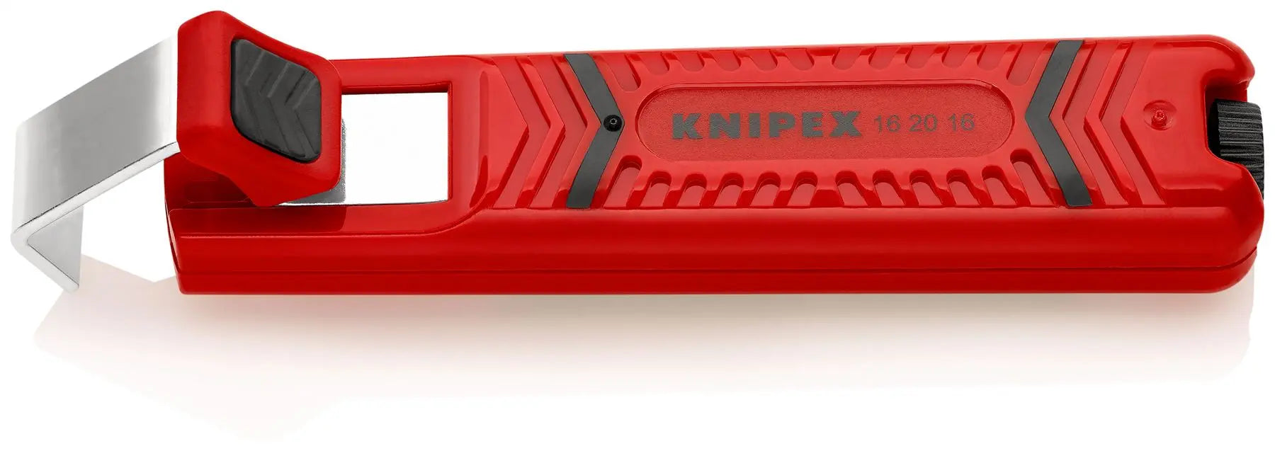 KNIPEX Round Cable Stripping Tool with Scalpel Blade 130mm for 4-16mm Diameter 16 20 16 SB White Rose Tools