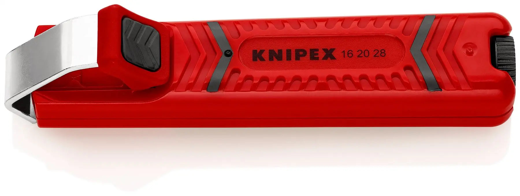 KNIPEX Round Cable Stripping Tool with Scalpel Blade 130mm for 8-28mm Diameter 16 20 28 SB White Rose Tools
