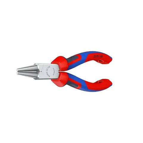 KNIPEX Round Nose Pliers 160mm Chrome with Comfort Handles 22 05 160 White Rose Tools