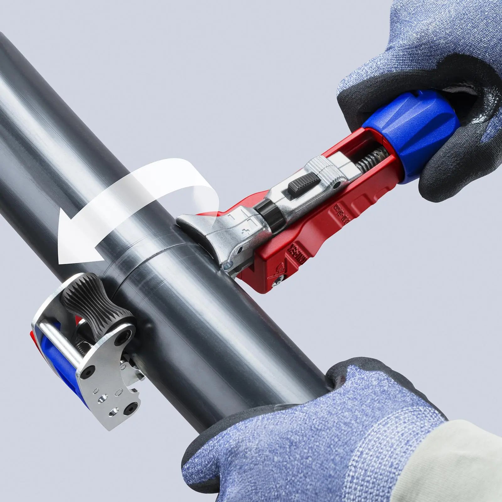 KNIPEX STX60 Cable Stripper for Hard and Tough Cable Sheaths Ø 30-60mm 225mm 16 45 220 White Rose Tools