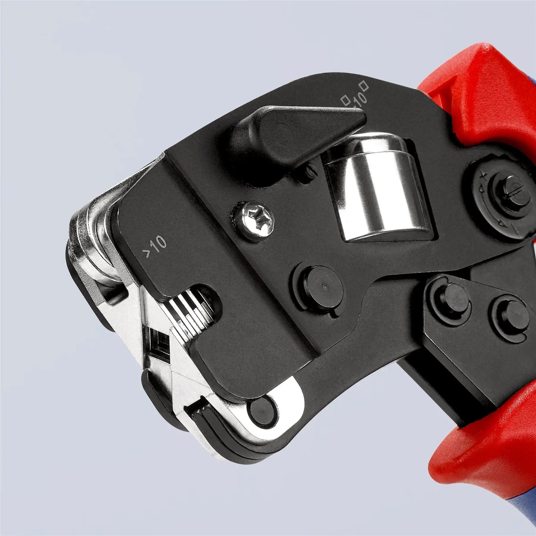 KNIPEX Self Adjusting Crimping Pliers for Wire Ferrules with Front Loading 0.08-10/16mm² 190mm Multi Component Grips 97 53 09 SB White Rose Tools