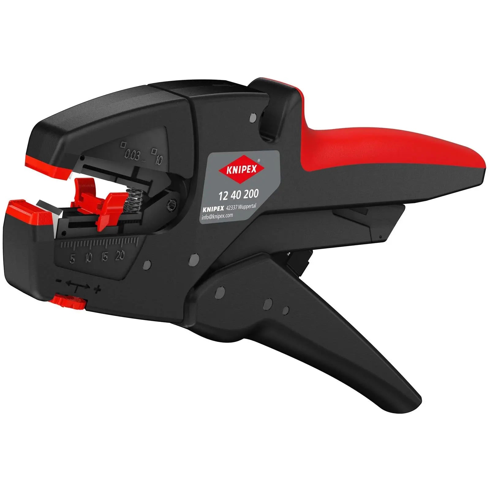 KNIPEX Self Adjusting Insulation Stripper 200mm Stripping Pliers 12 40 200 White Rose Tools