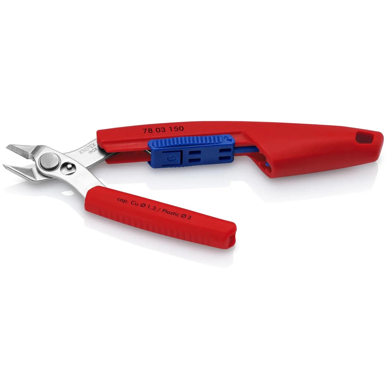 KNIPEX Slim Knips Precision Cutting Pliers 150mm Mirror Polished 78 03 150 White Rose Tools
