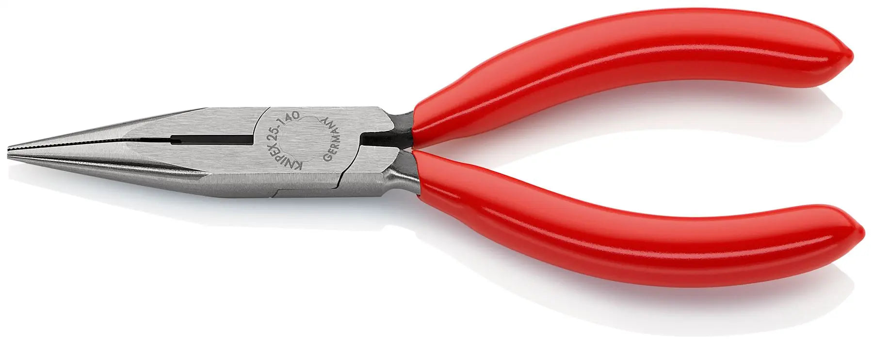 KNIPEX Snipe Nose Side Cutting Pliers 140mm Long Nose Radio Plier Plastic Coated 25 01 140 White Rose Tools