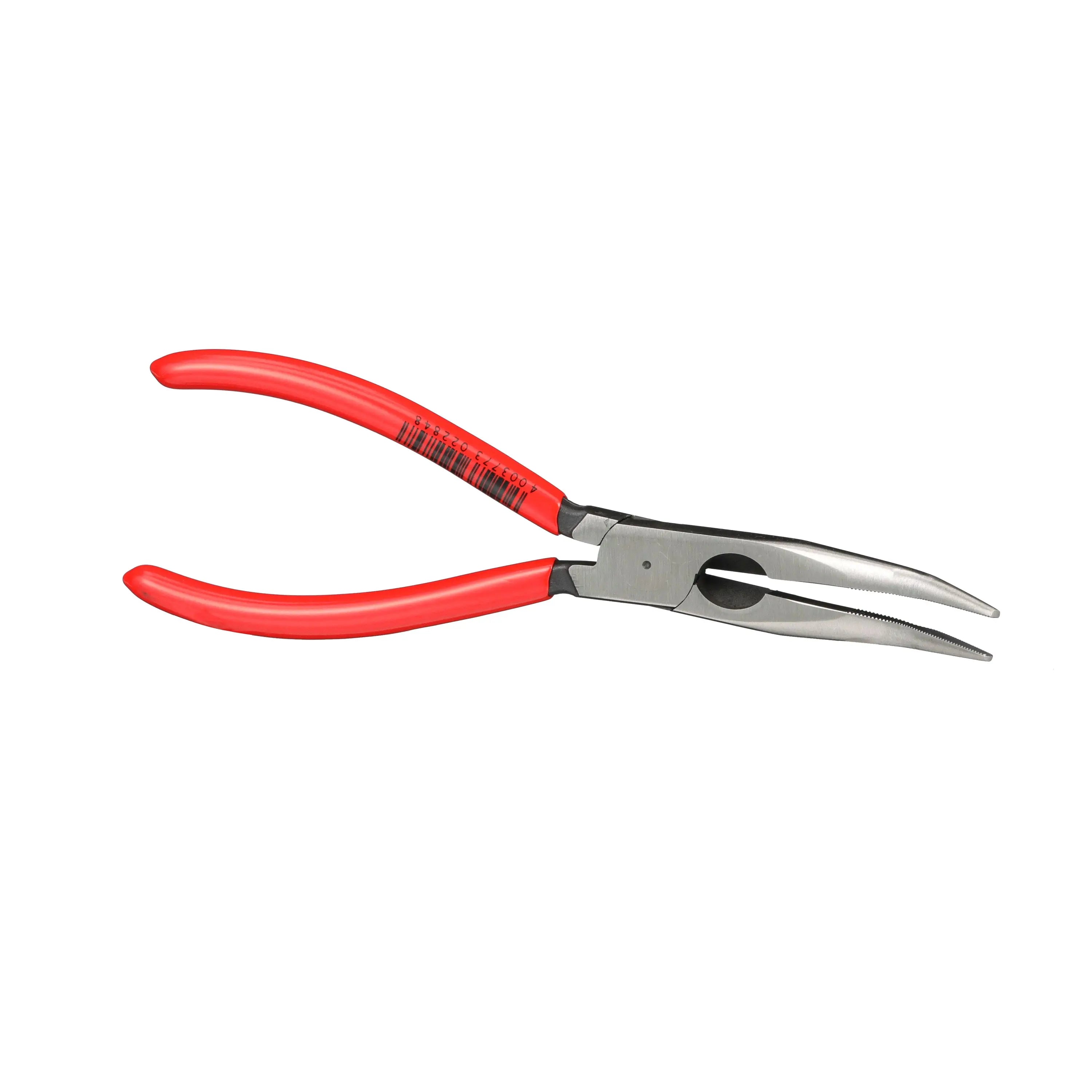 KNIPEX Snipe Nose Side Cutting Pliers 40° Bend 200mm Plastic Coated Handles 26 21 200 White Rose Tools