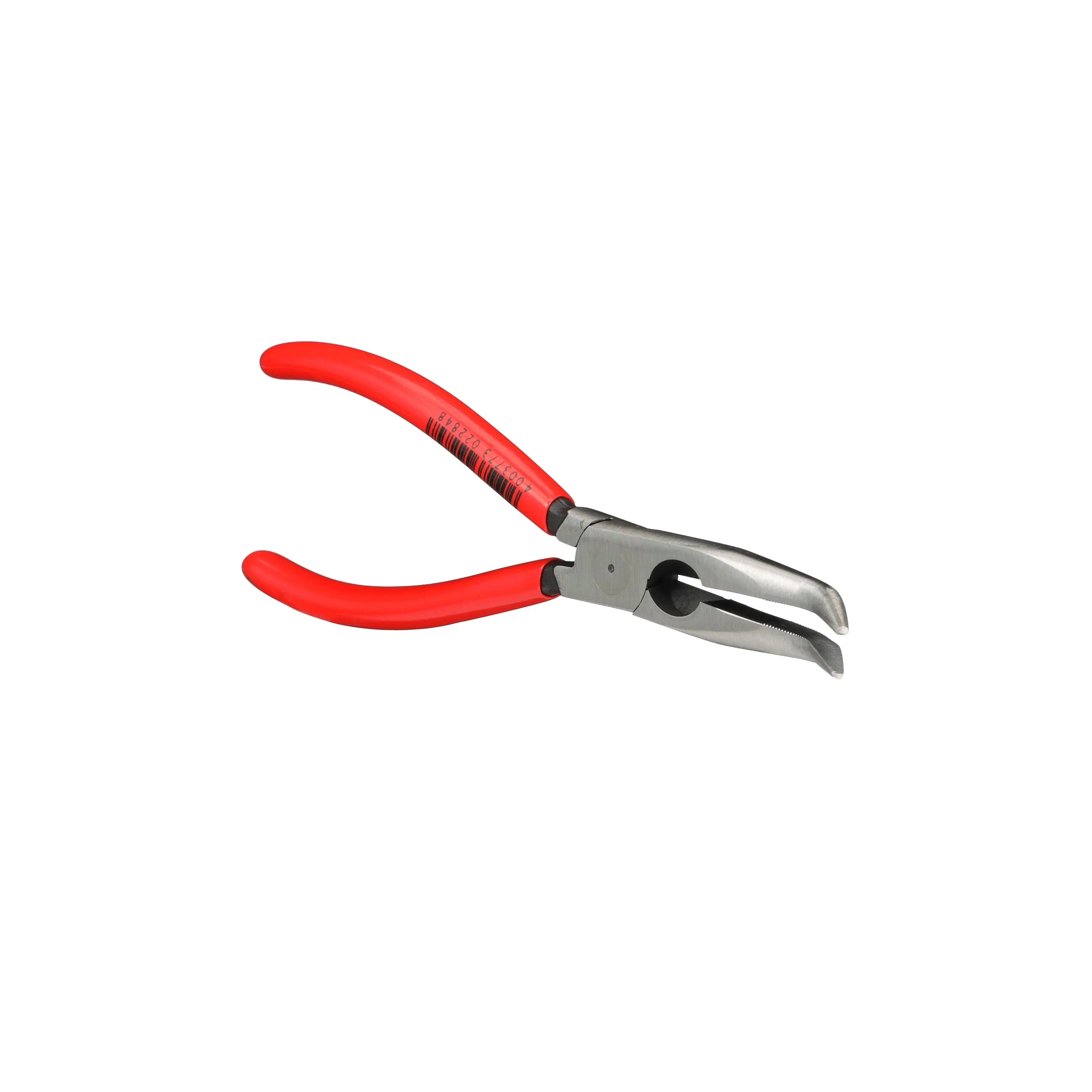 KNIPEX Snipe Nose Side Cutting Pliers 40° Bend 200mm Plastic Coated Handles 26 21 200 White Rose Tools