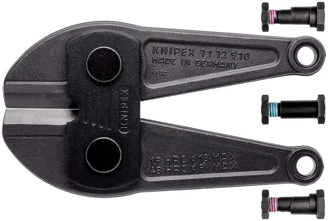KNIPEX Spare Cutter Head for 71 72 910 Bolt Cutter Complete with Screws 71 79 910 White Rose Tools