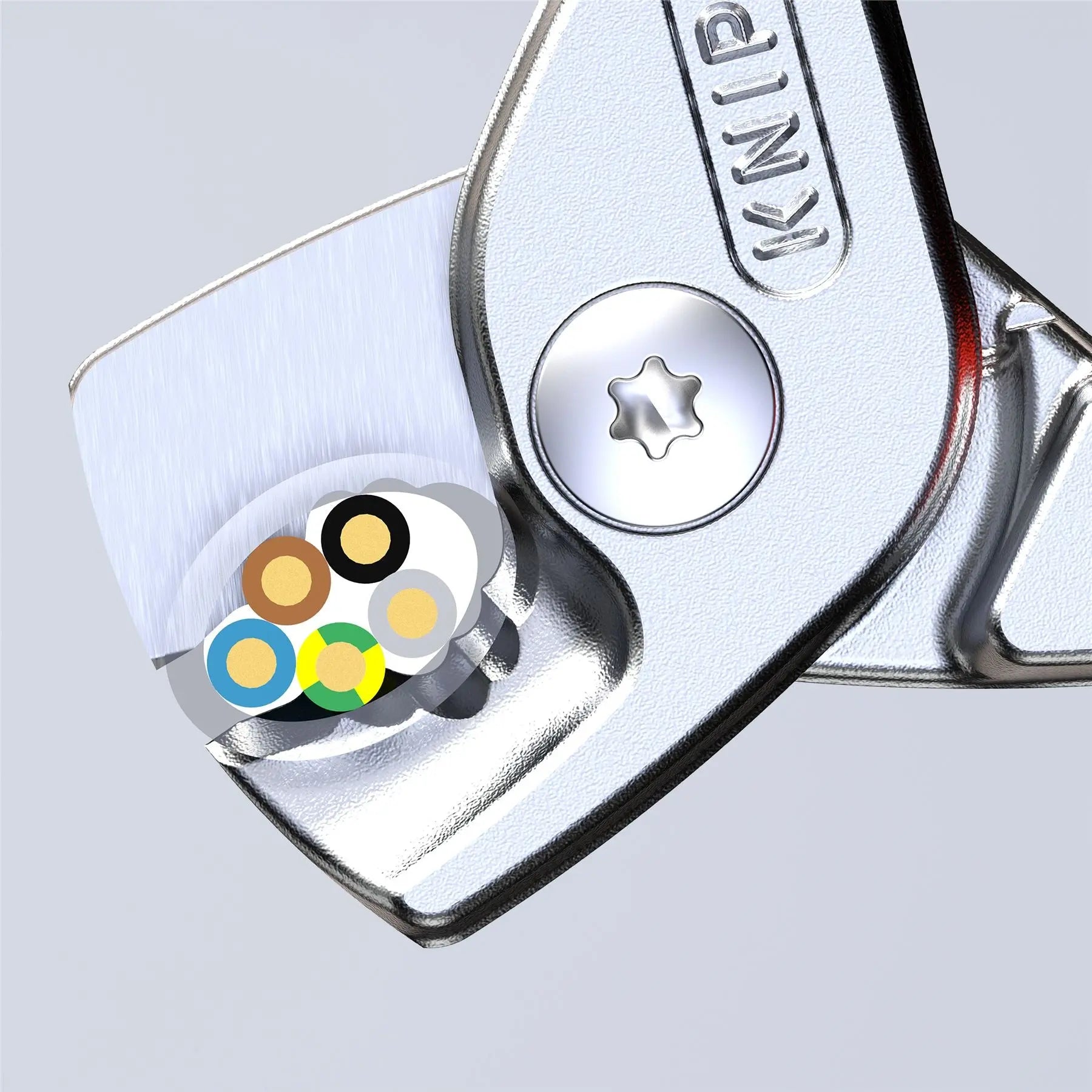 KNIPEX StepCut Cable Shears Cutting Pliers 15mm Capacity 160mm Plastic Coated Handles 95 11 160 SB White Rose Tools