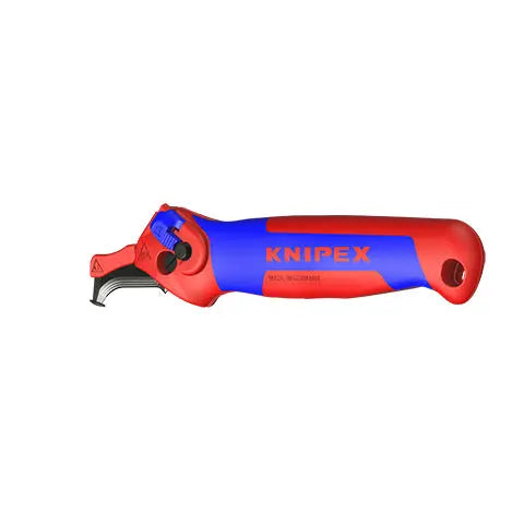 KNIPEX Stripping Knife with Guide Shoe 145mm Ratchet Function 16 50 145 SB White Rose Tools