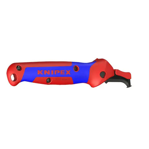 KNIPEX Stripping Knife with Guide Shoe 145mm Ratchet Function 16 50 145 SB White Rose Tools