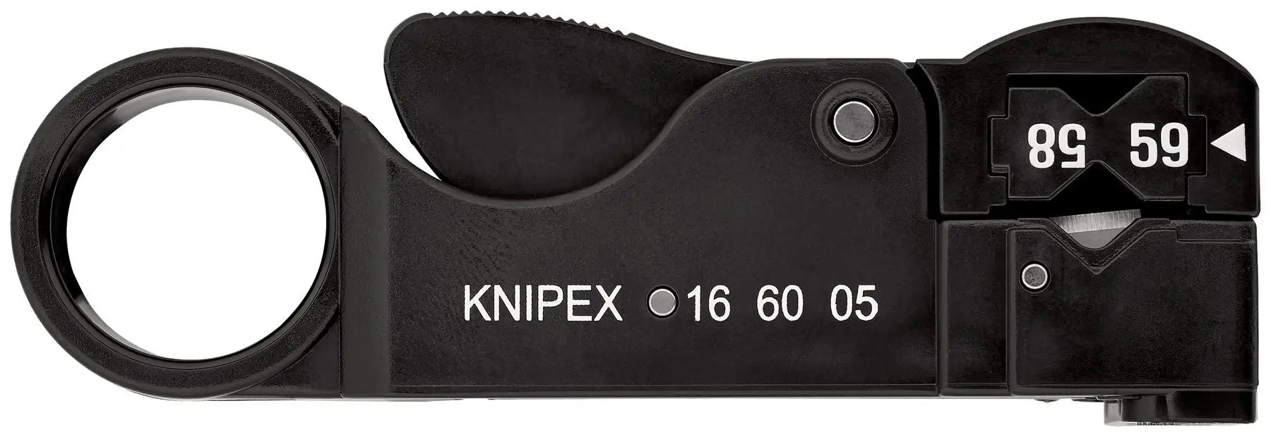 KNIPEX Stripping Tool for Coax Cable 105mm 16 60 05 SB White Rose Tools