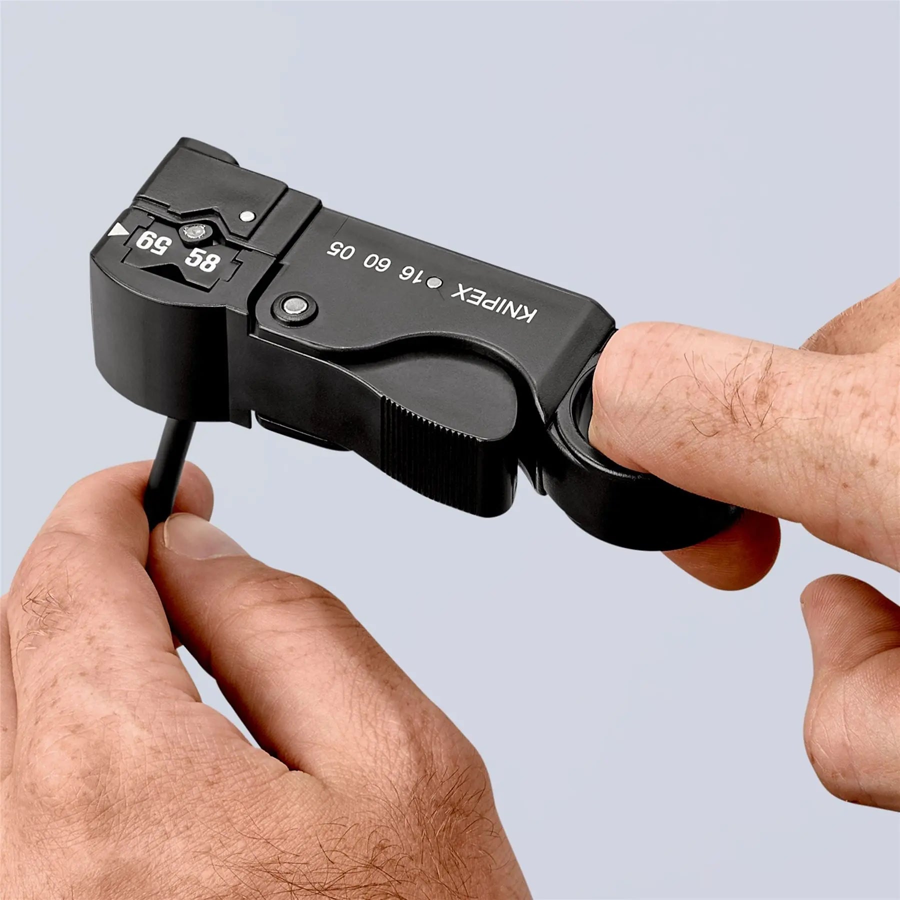 KNIPEX Stripping Tool for Coax Cable 105mm 16 60 05 SB White Rose Tools