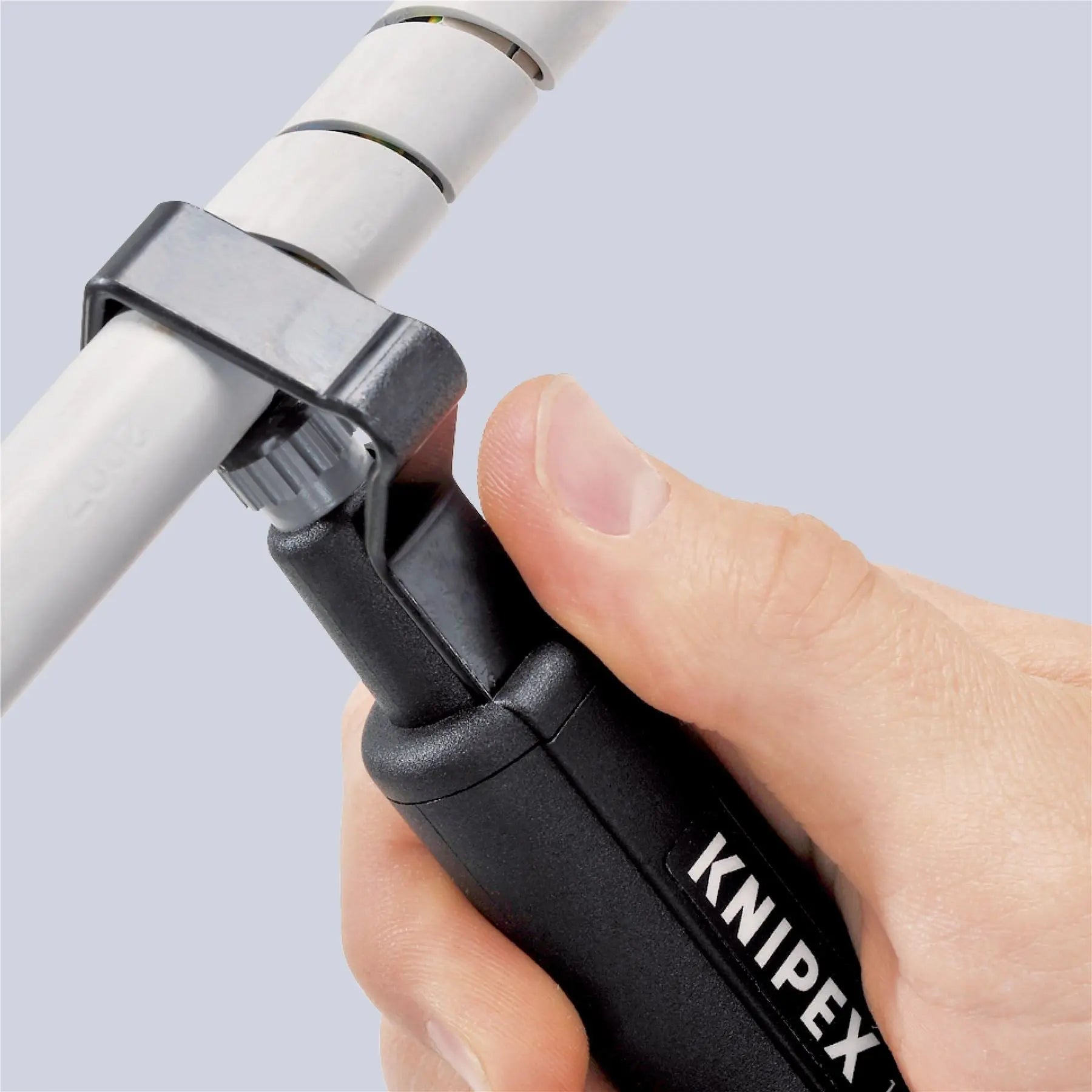 KNIPEX Stripping Tool for Spiral Cutting 150mm for 19-40mm Diameter Cables 16 30 145 SB White Rose Tools