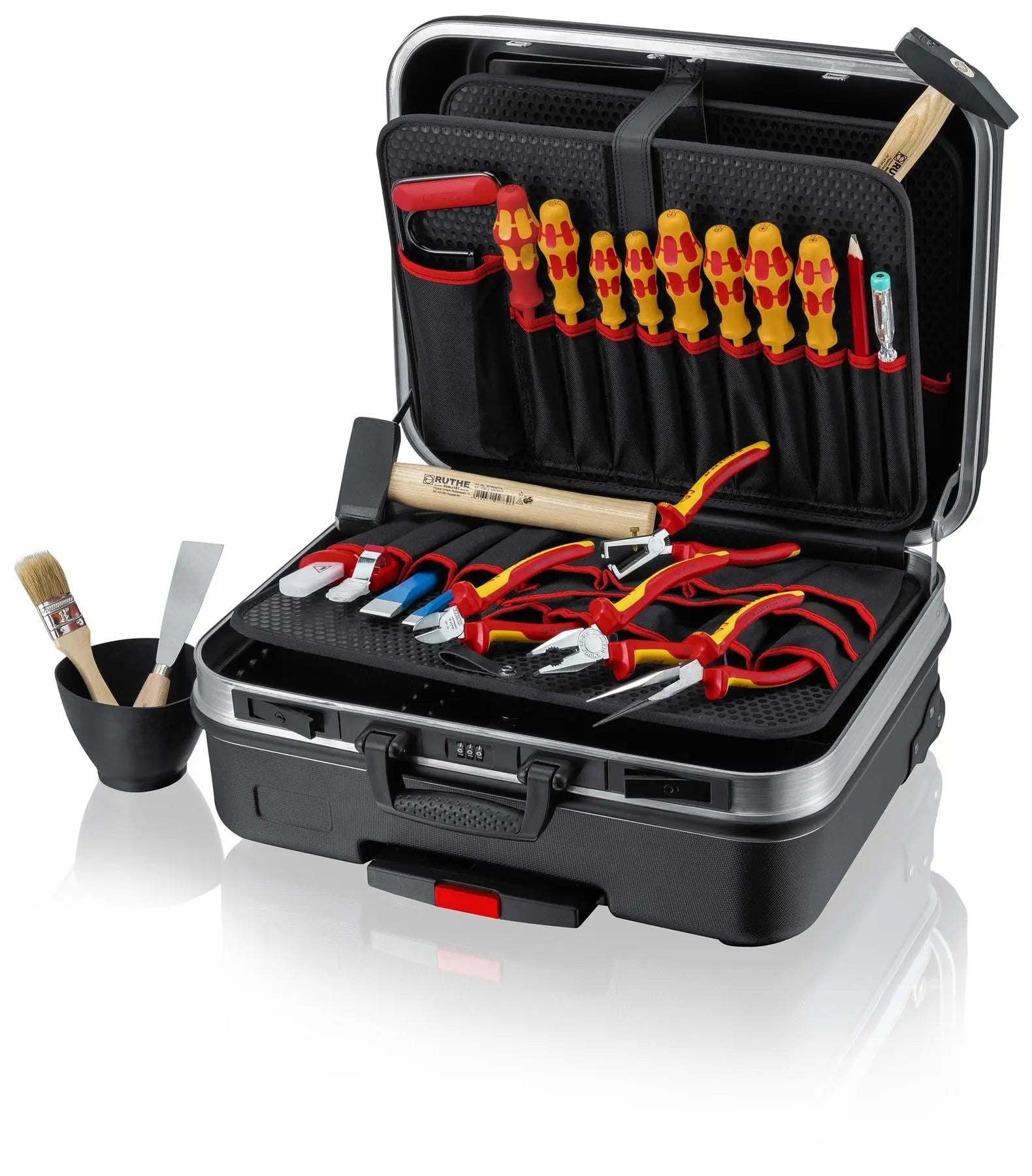 KNIPEX Tool Case BIG Basic Move Electric Electricians Kit 24 Pieces 00 21 06 HL S White Rose Tools