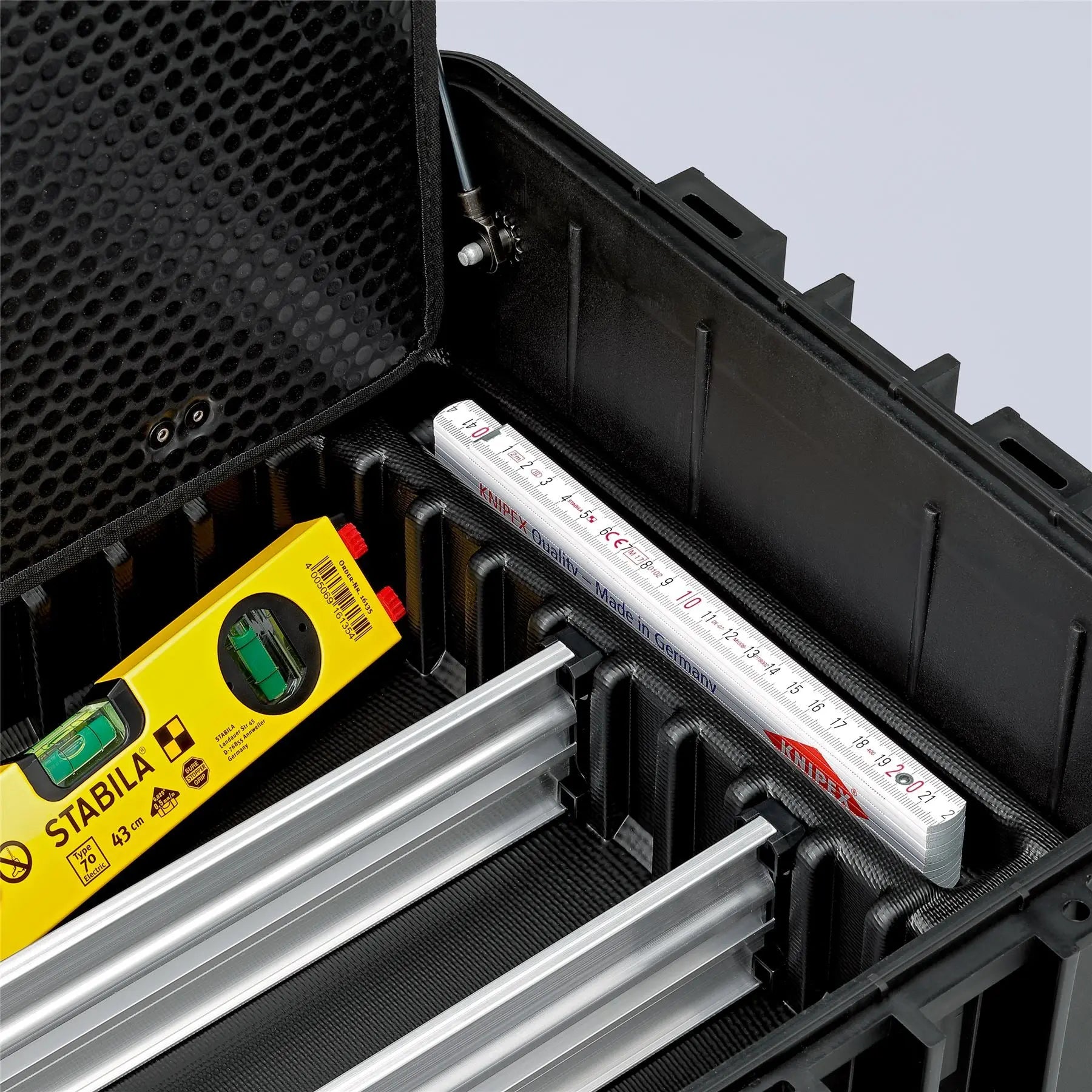 KNIPEX Tool Case Robust45 Move Fit to Fly Tool Box Dustproof and Watertight 00 21 37 LE White Rose Tools