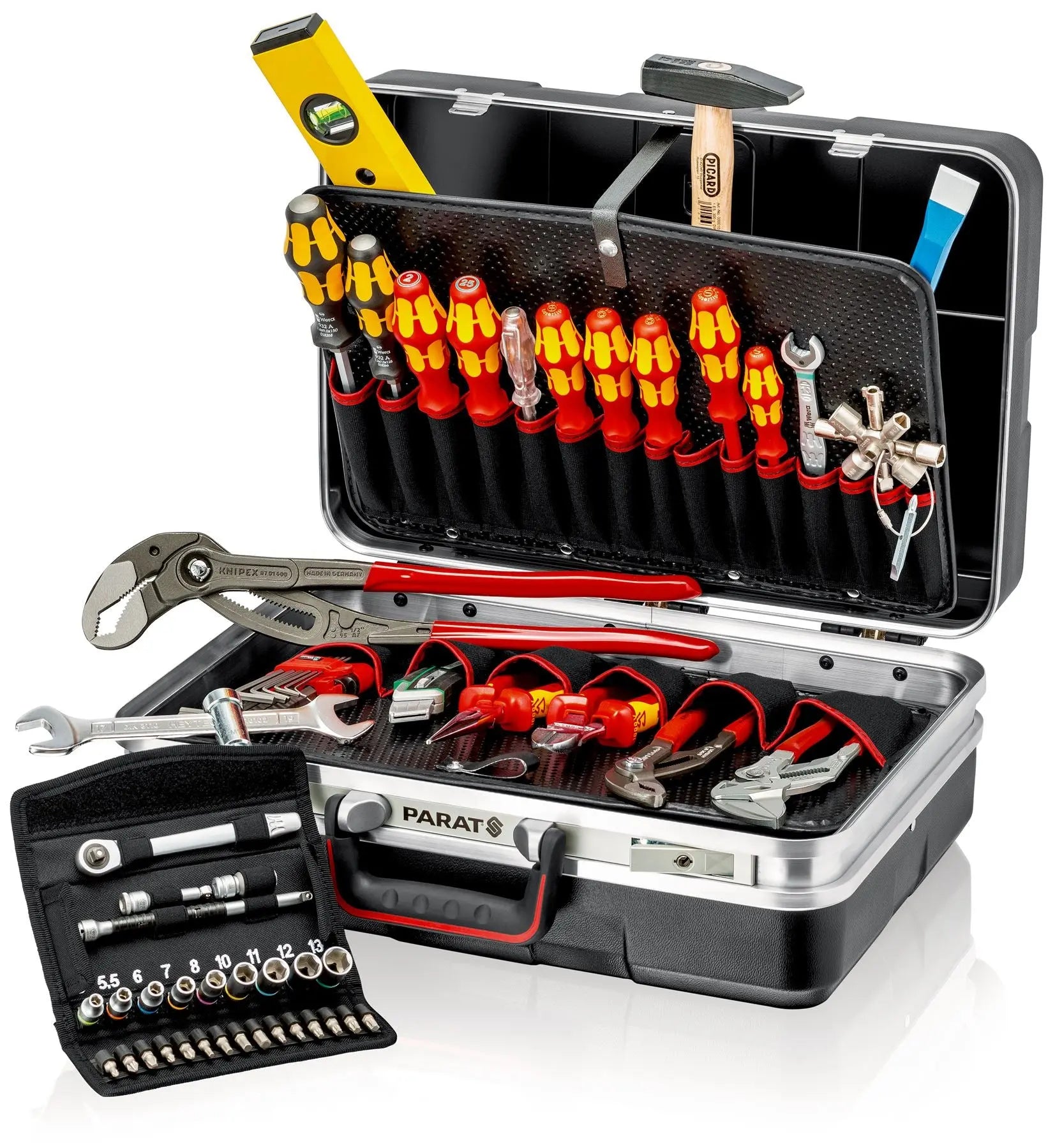 KNIPEX Tool Case Vision27 Plumbing 52 Pieces Plumbers Tool Kit 00 21 21 HK S White Rose Tools