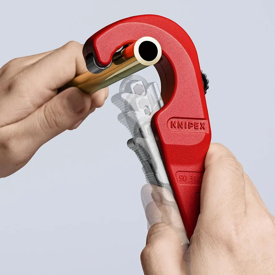 KNIPEX Tubix Pipe Cutter 6-35mm Capacity 180mm QuickLock Mechanism 90 31 02 SB White Rose Tools