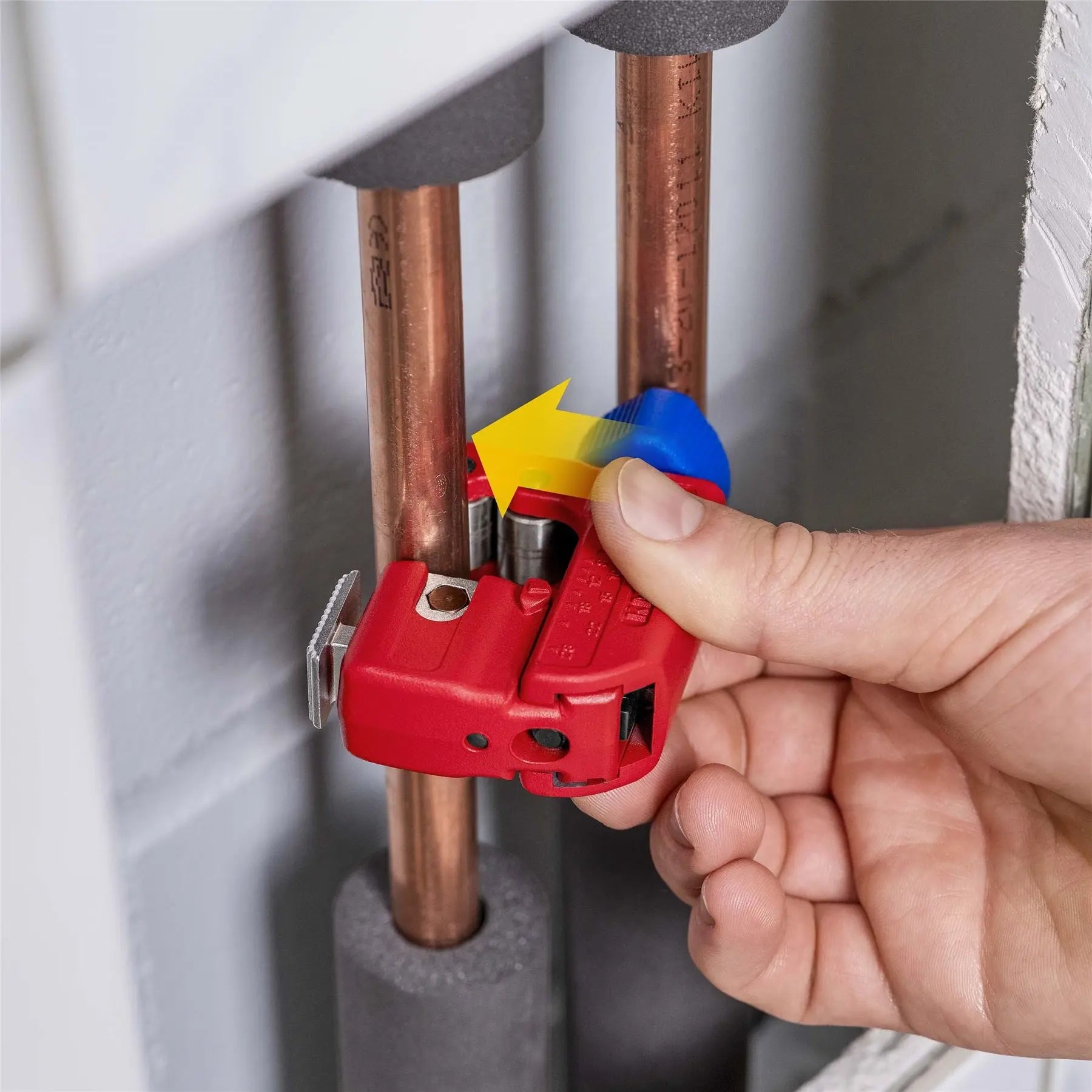 KNIPEX Tubix S Pipe Cutter 3-30mm Capacity QuickLock Mechanism 90 31 01 White Rose Tools